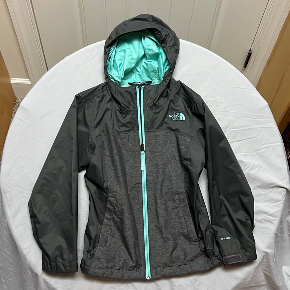Girls North Face rain jacket